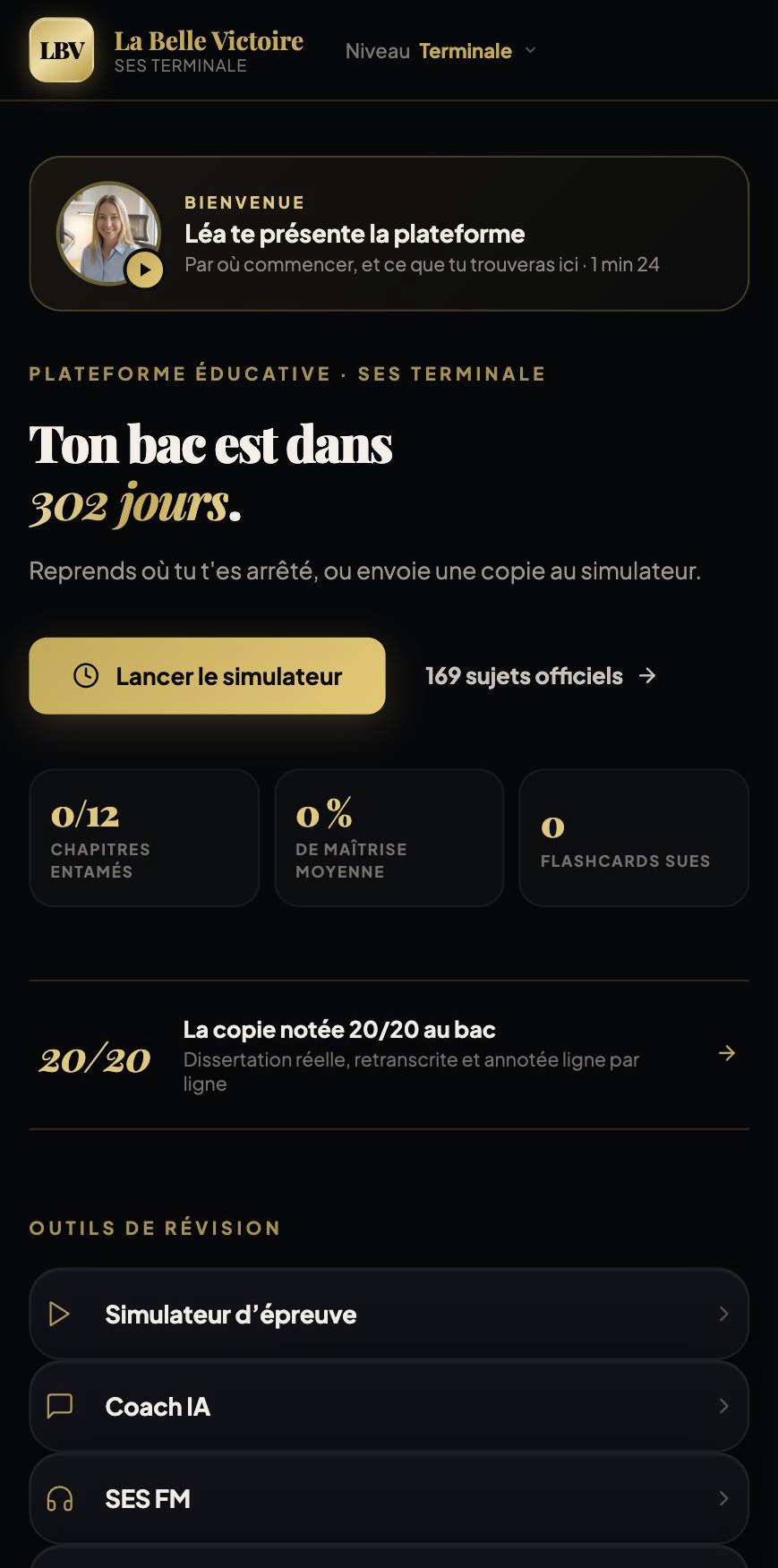 L&rsquo;accueil de la plateforme